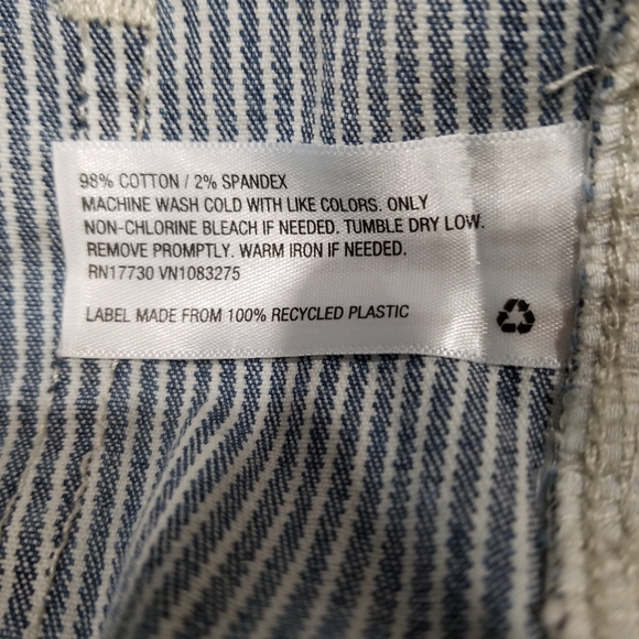 Railroad Engineer Style Striped Denim Jean - Picture 5 of 6